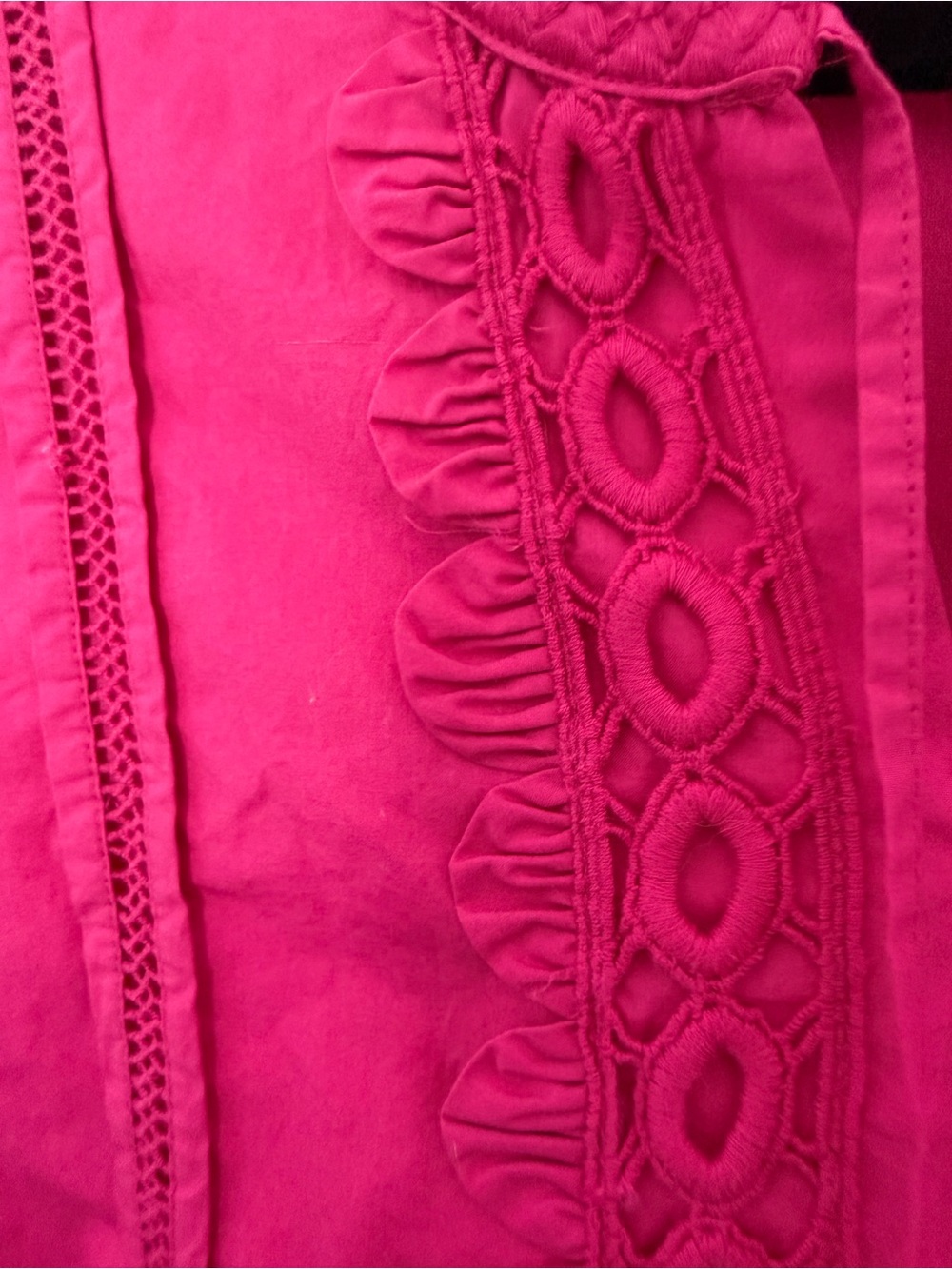 Tommy Bahama
Salina Key Poplin Split Neck Dress Tunic  hot pink XS tall - Picture 8 of 8